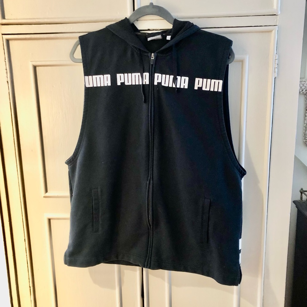 PUMA Vest Oversized Full Zipper With Hood XL